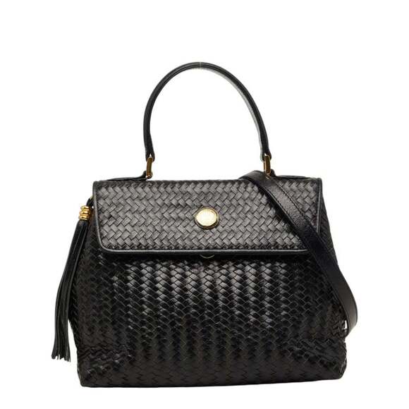 Fendi Handbags - FENDI Black Leather Shoulder Bag
